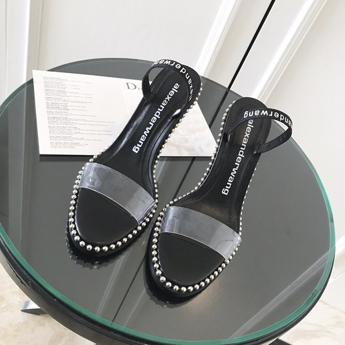 Alexander King_s high-quality original material PVC transparent film high-heeled sandals 34-40_-8cf10b50